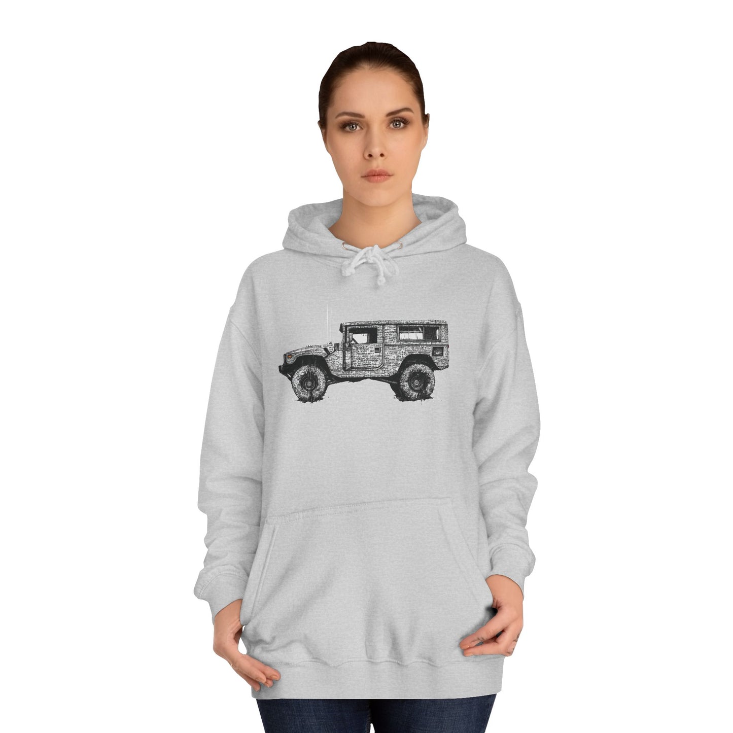 Unisex College Hoodie with ATV print