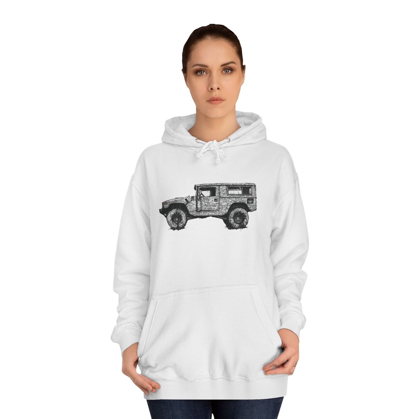 Unisex College Hoodie with ATV print