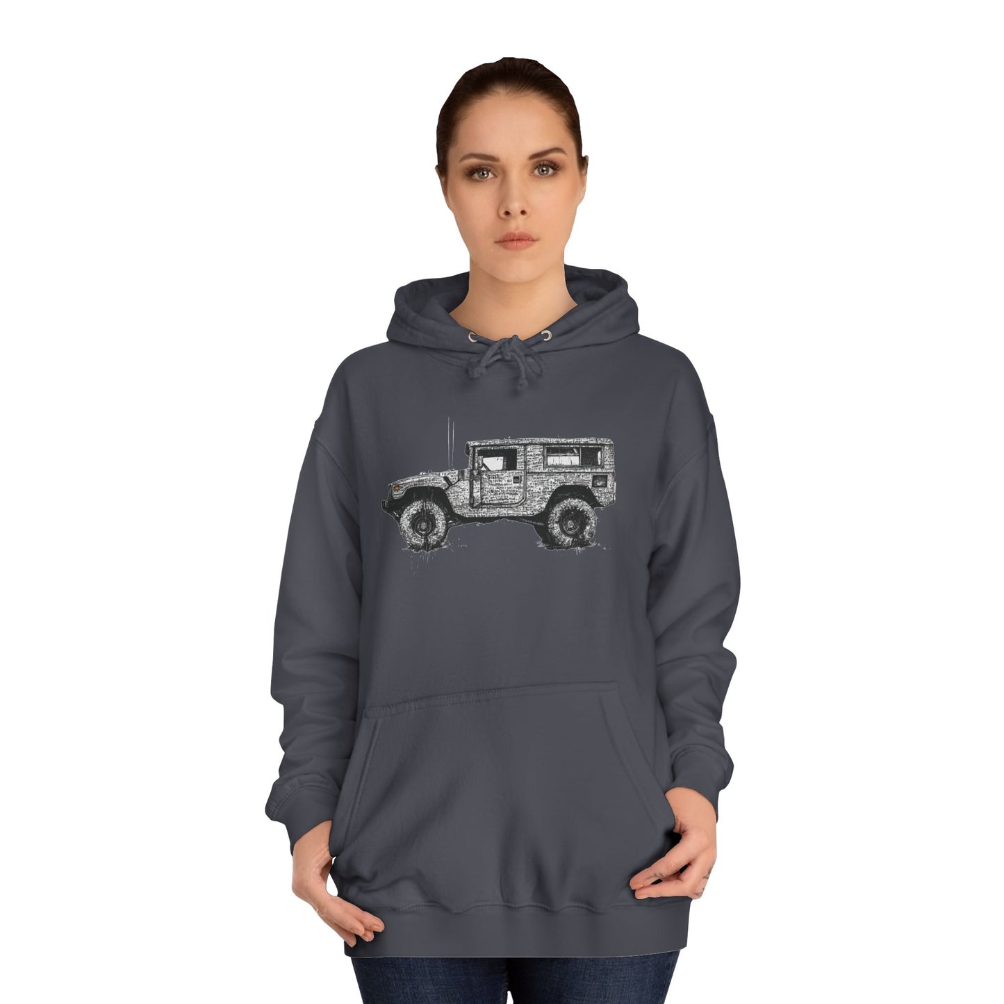 Unisex College Hoodie with ATV print