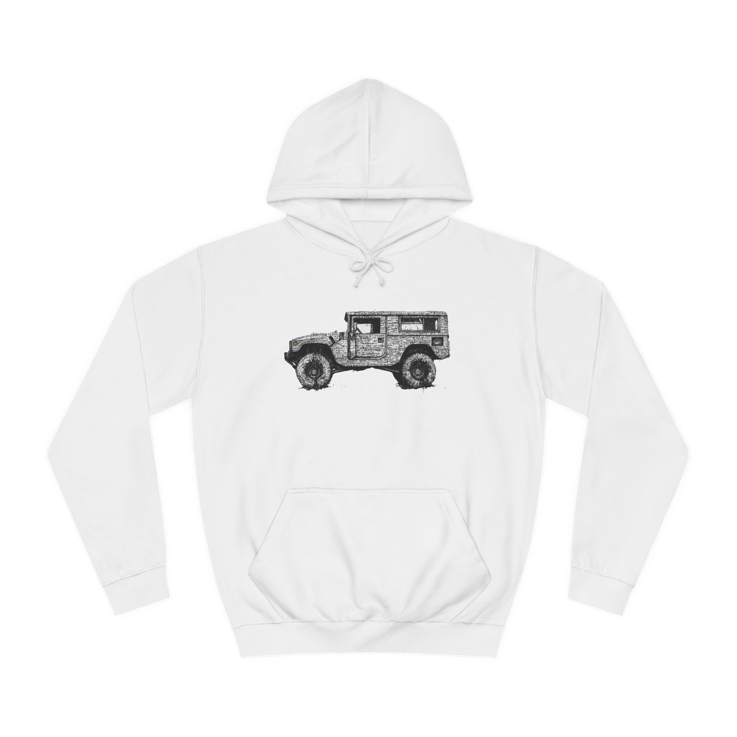 Unisex College Hoodie with ATV print