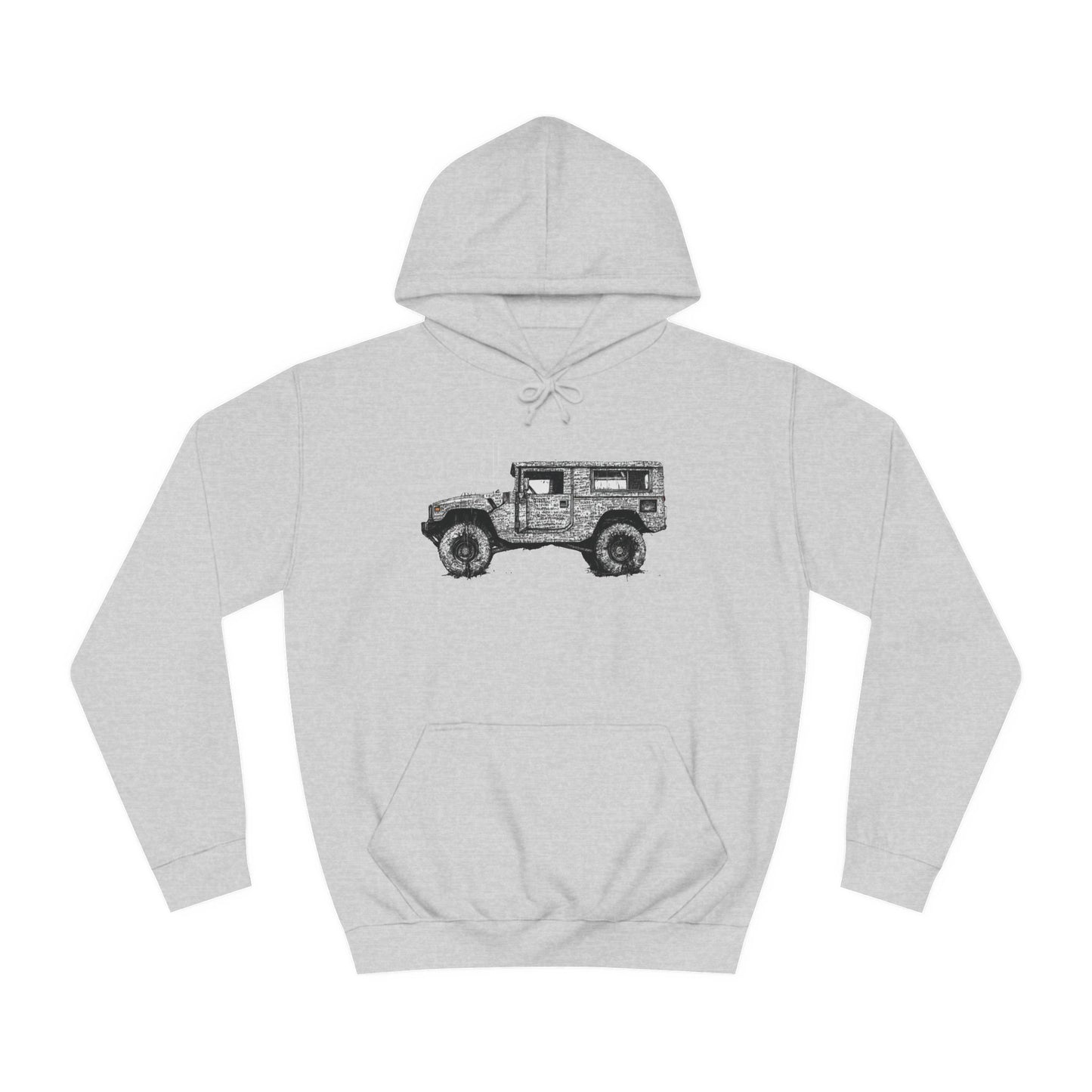 Unisex College Hoodie with ATV print