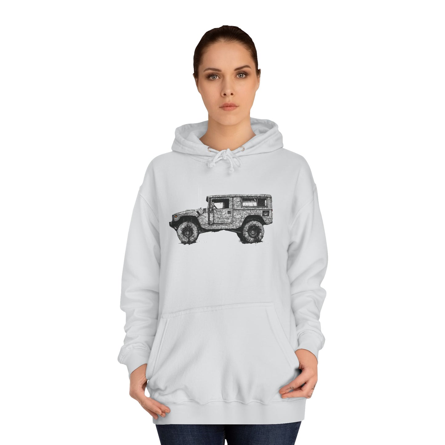 Unisex College Hoodie with ATV print