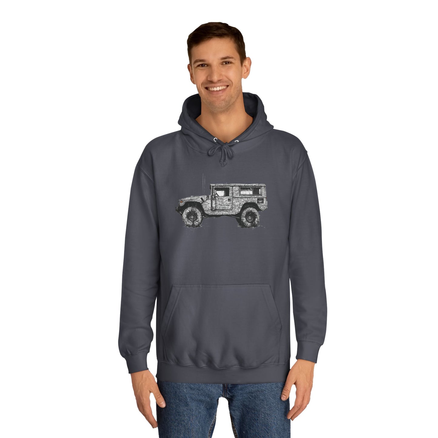 Unisex College Hoodie with ATV print