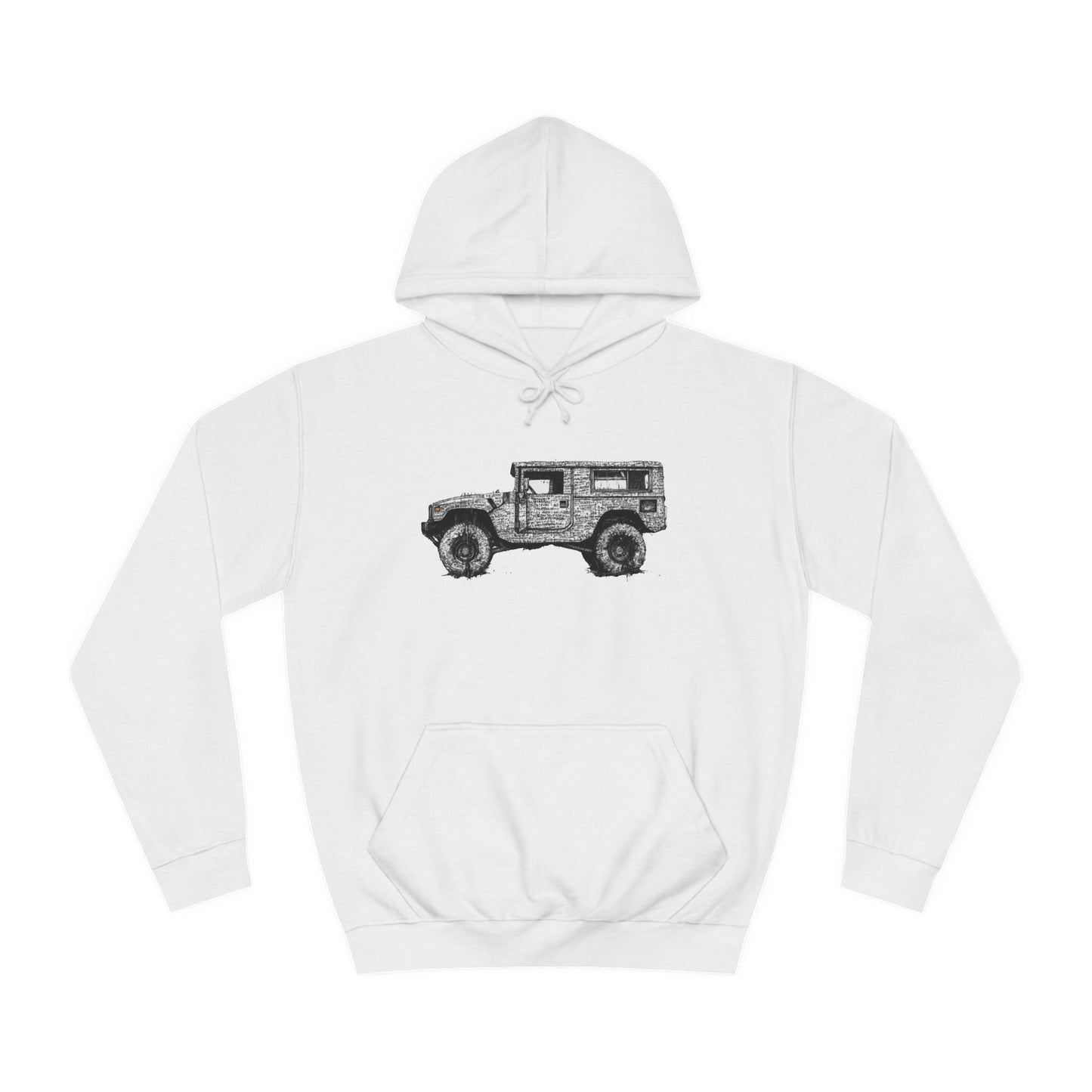 Unisex College Hoodie with ATV print