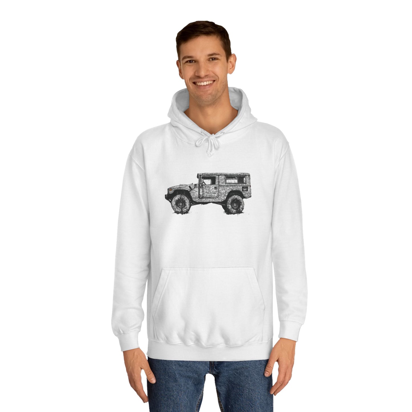 Unisex College Hoodie with ATV print