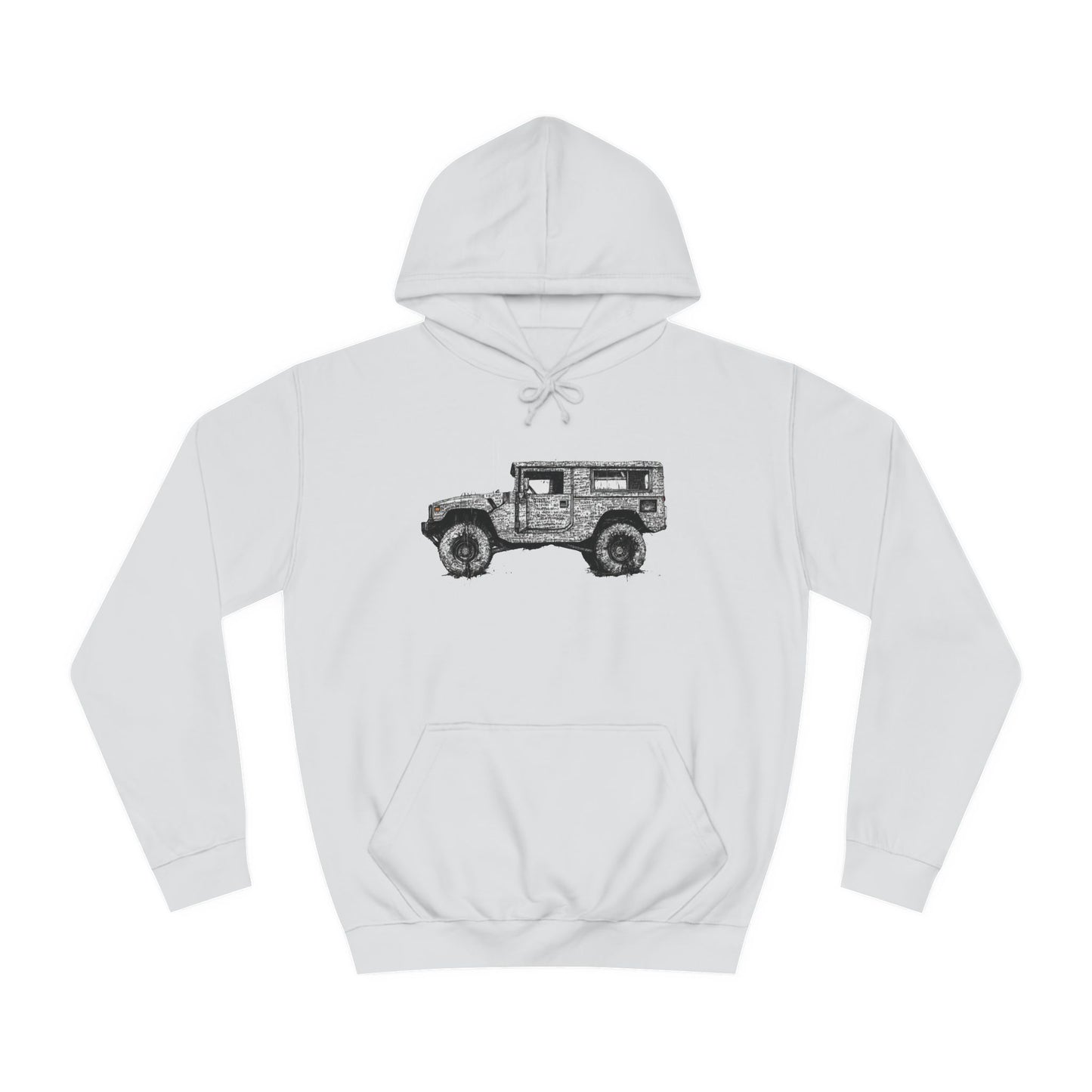 Unisex College Hoodie with ATV print