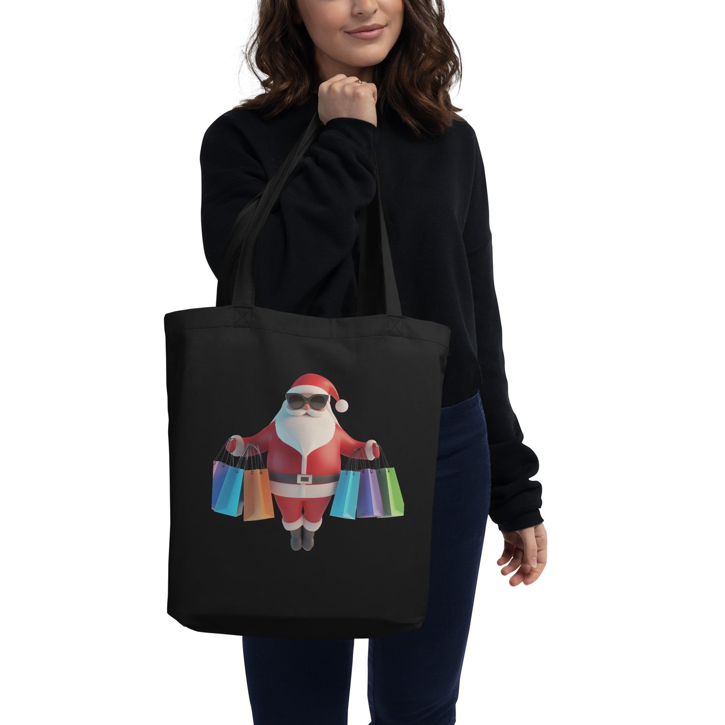 Eco Tote Bag Santa Shopping