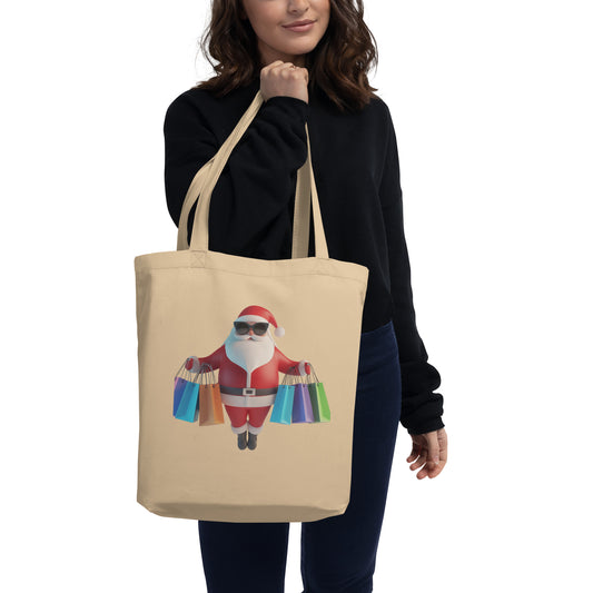 Eco Tote Bag Santa Shopping