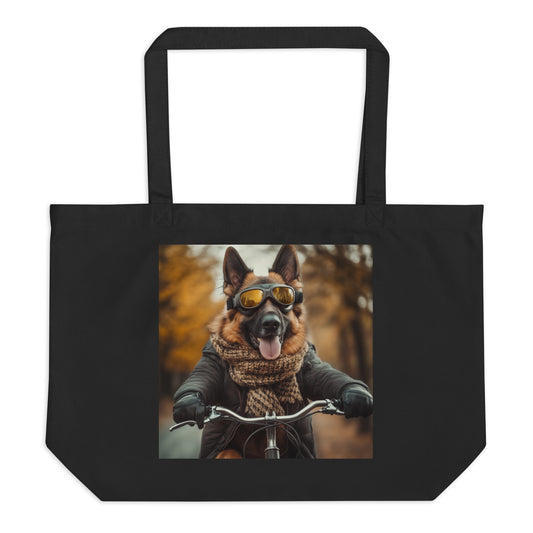 Large organic tote bag Swanky German Shepherd