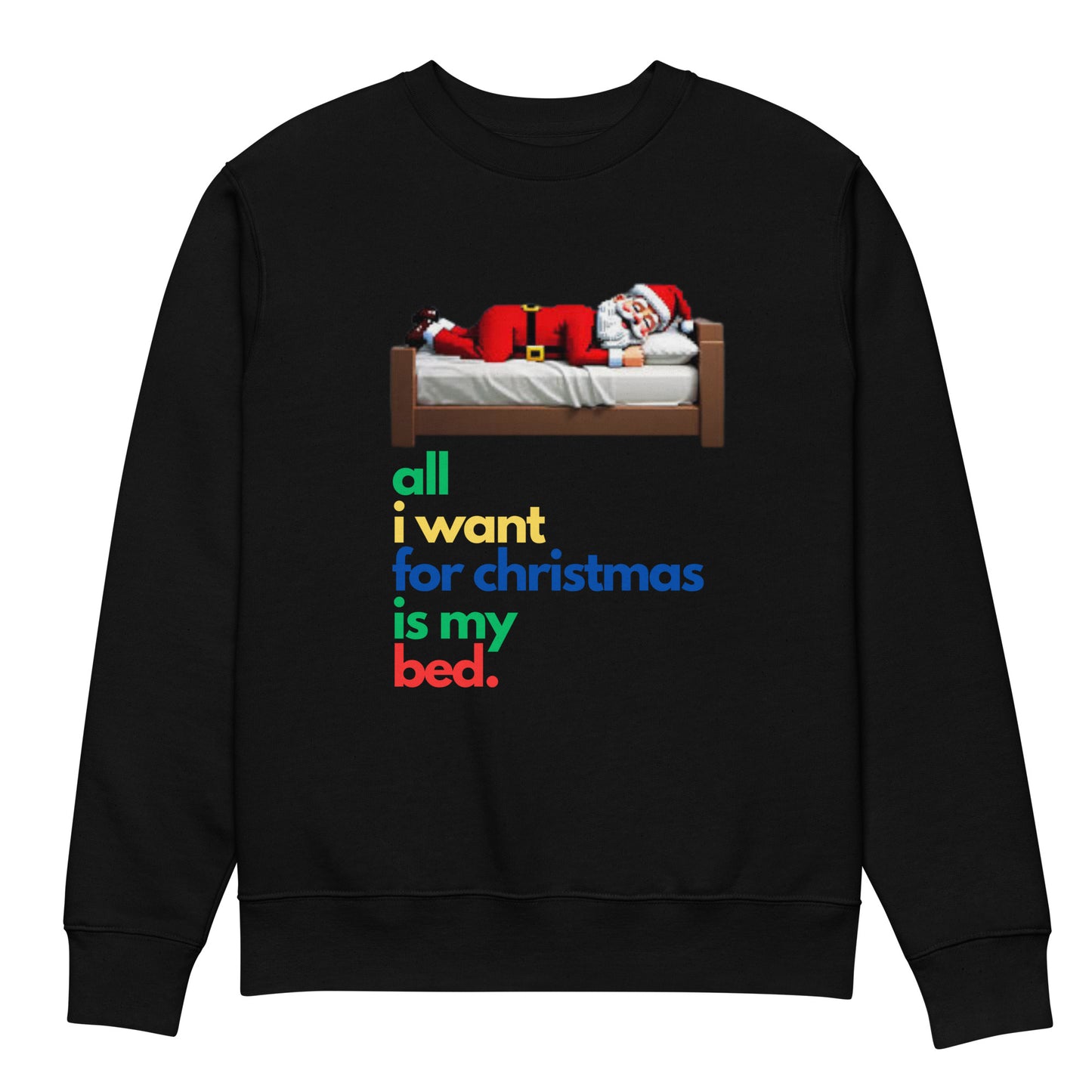 Unisex eco sweatshirt Sleeping Santa