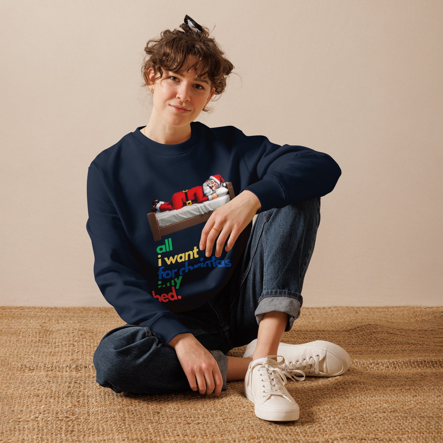 Unisex eco sweatshirt Sleeping Santa