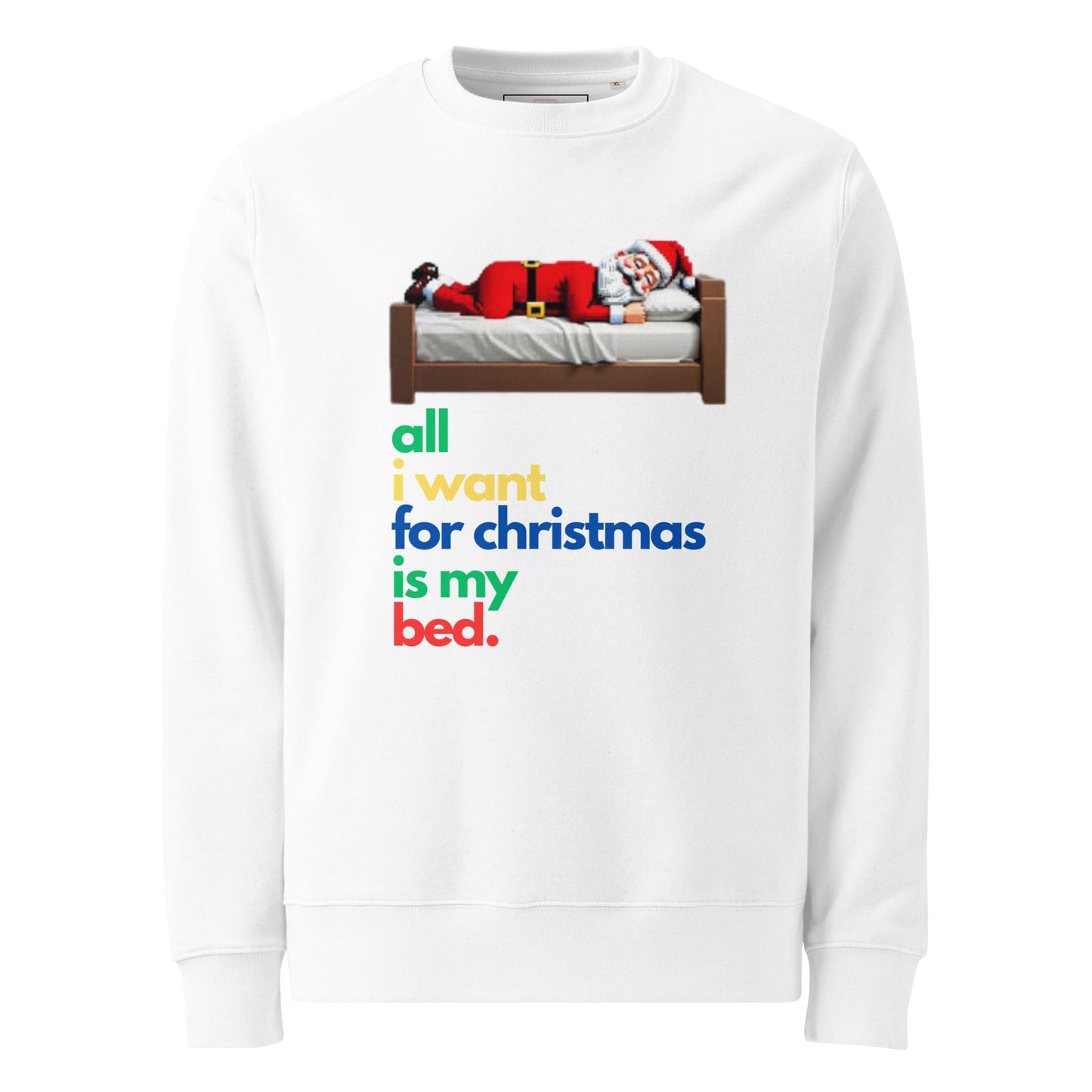 Unisex eco sweatshirt Sleeping Santa