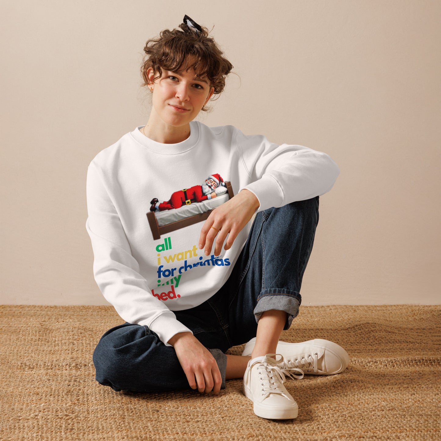 Unisex eco sweatshirt Sleeping Santa