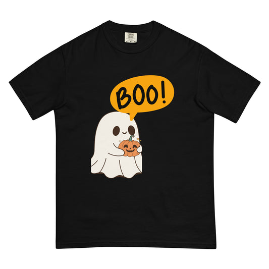 Unisex garment-dyed heavyweight t-shirt Cute Ghost