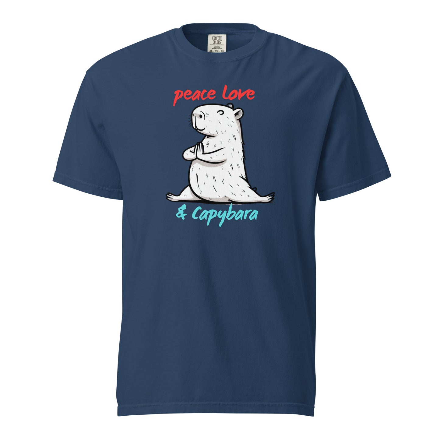 Unisex garment-dyed heavyweight t-shirt Capybara theme