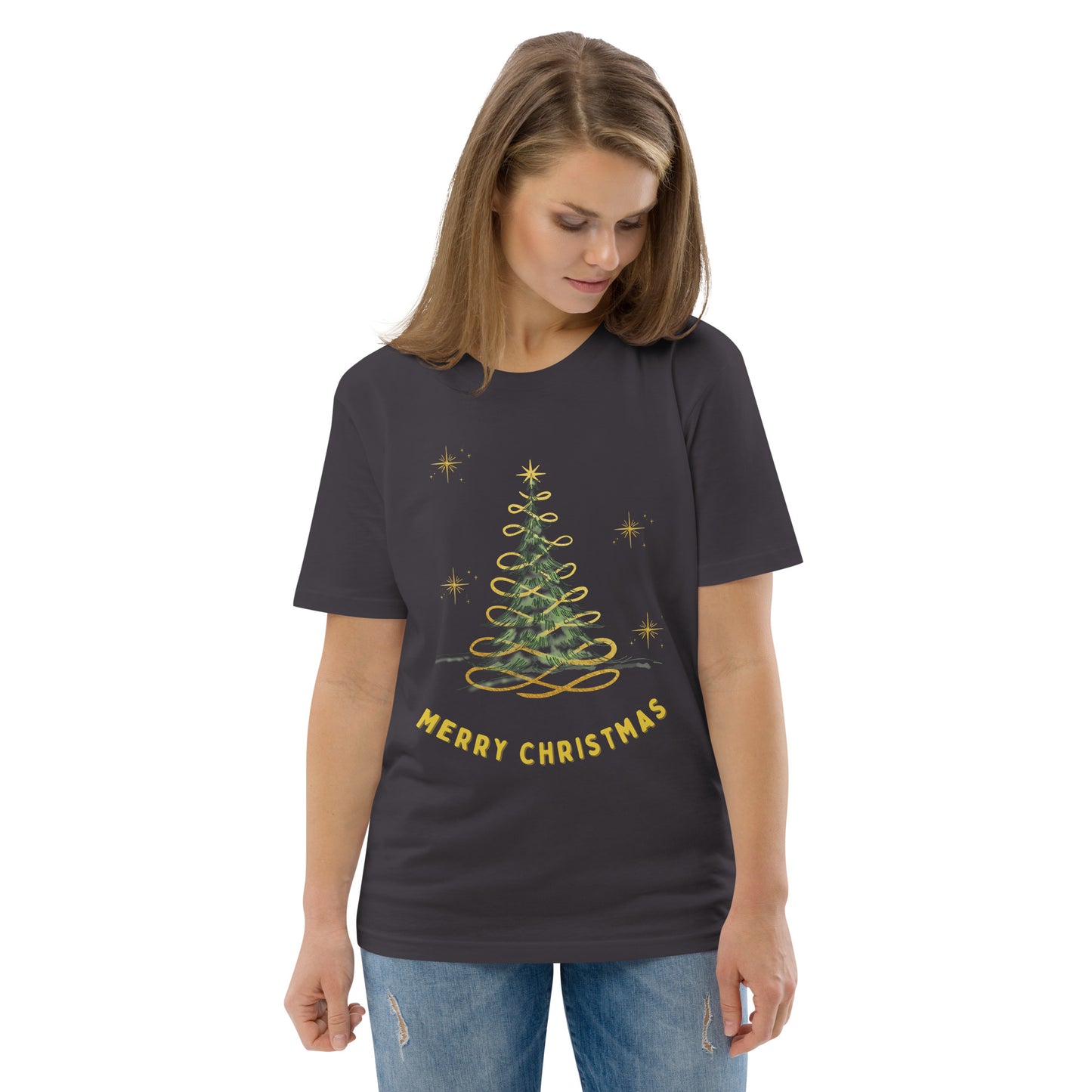 Unisex organic cotton t-shirt Christmas theme