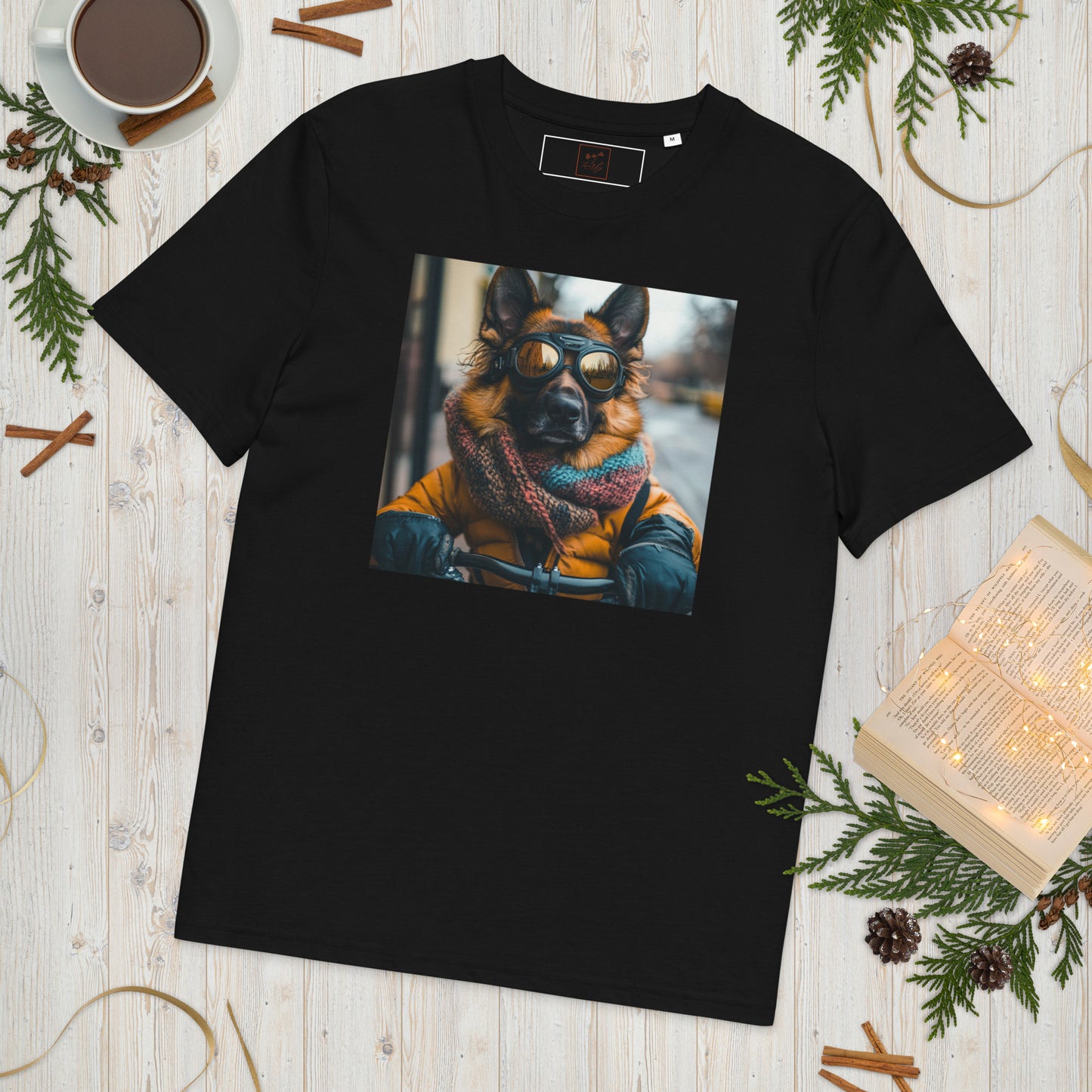 Unisex organic cotton t-shirt swanky German shepherd