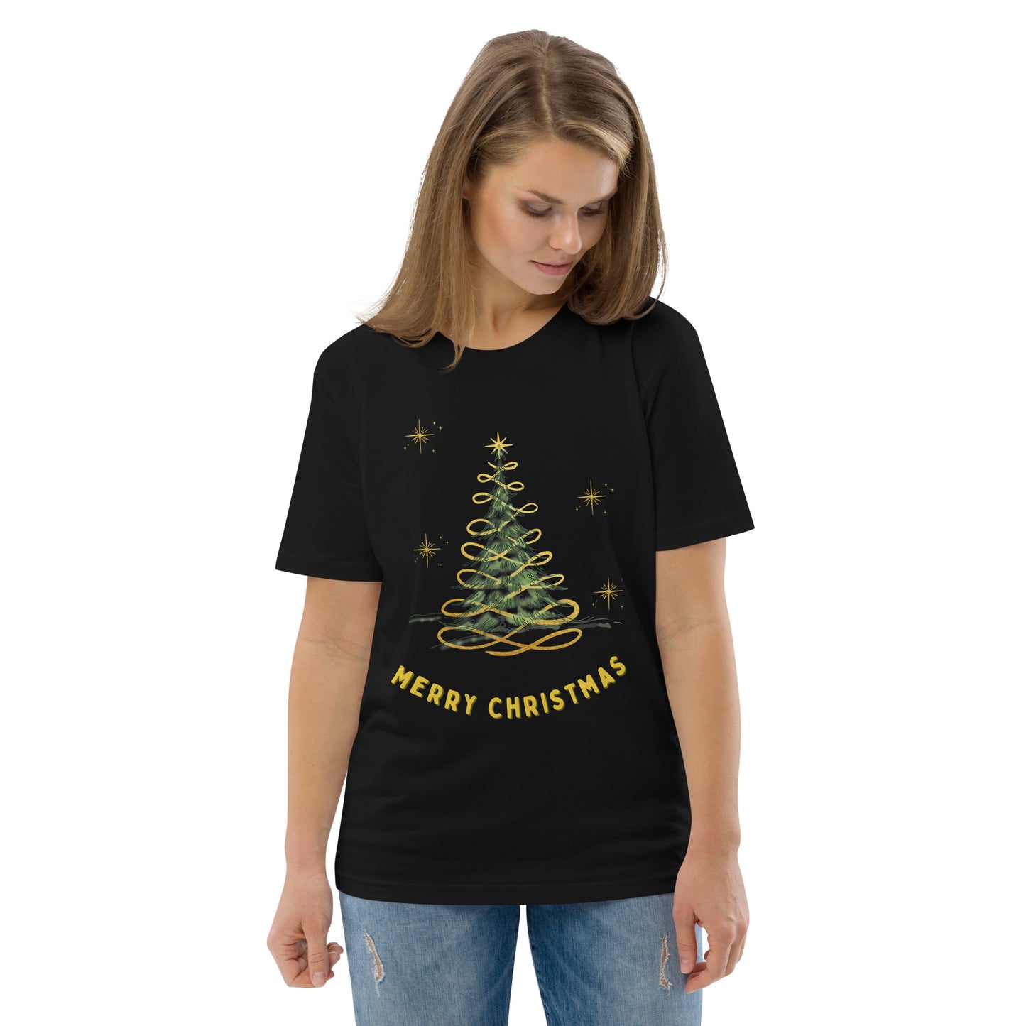 Unisex organic cotton t-shirt Christmas theme