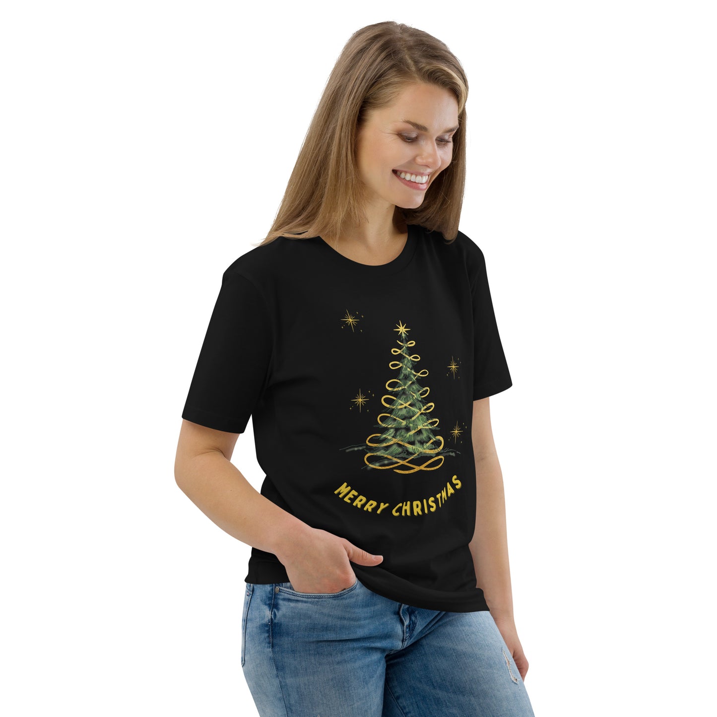 Unisex organic cotton t-shirt Christmas theme