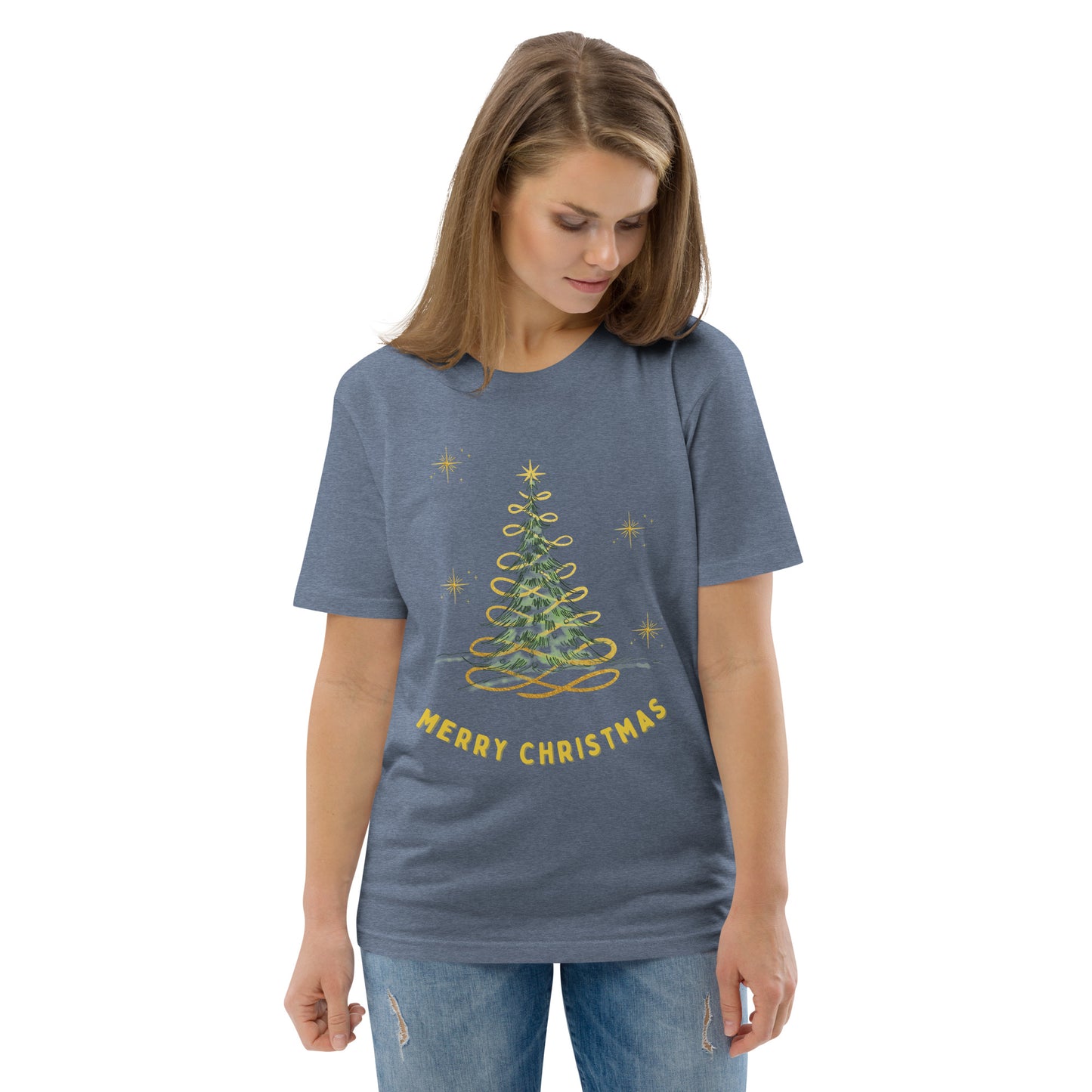 Unisex organic cotton t-shirt Christmas theme