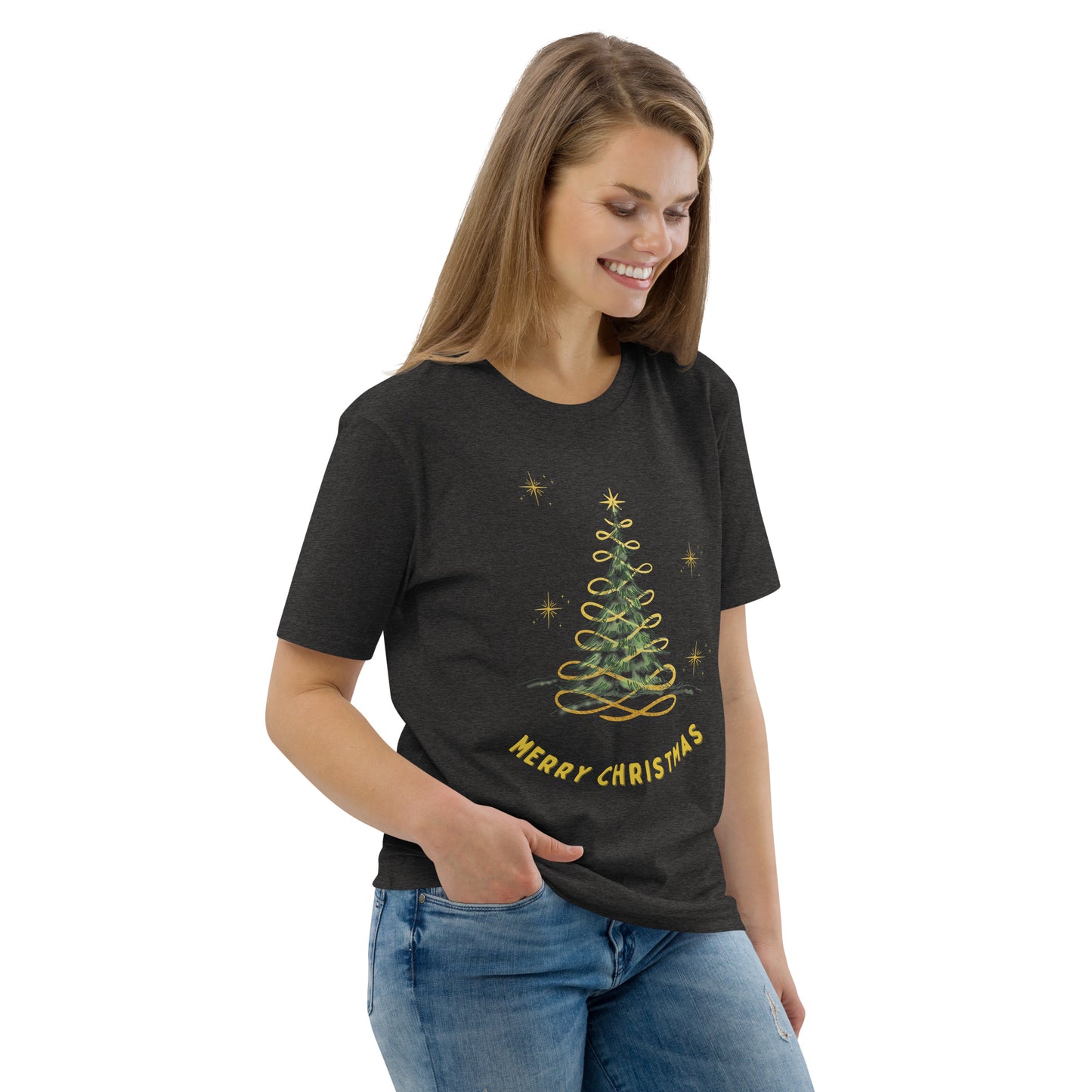 Unisex organic cotton t-shirt Christmas theme