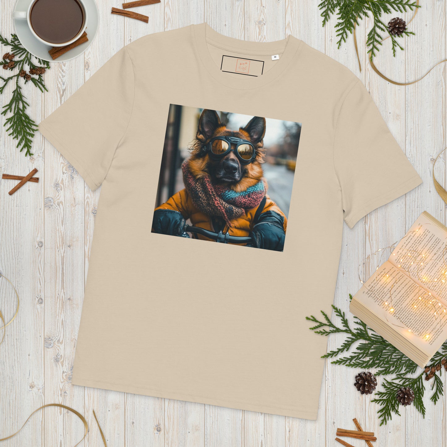 Unisex organic cotton t-shirt swanky German shepherd