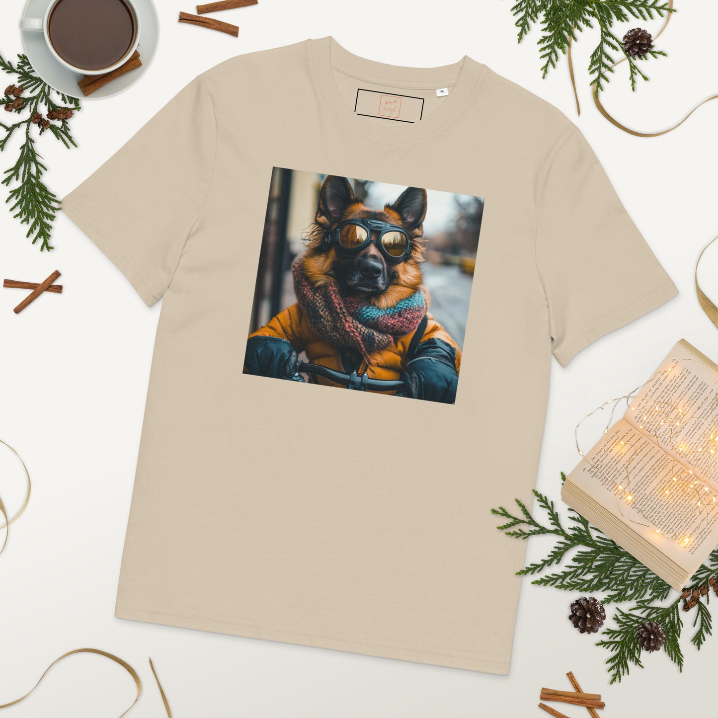 Unisex organic cotton t-shirt swanky German shepherd