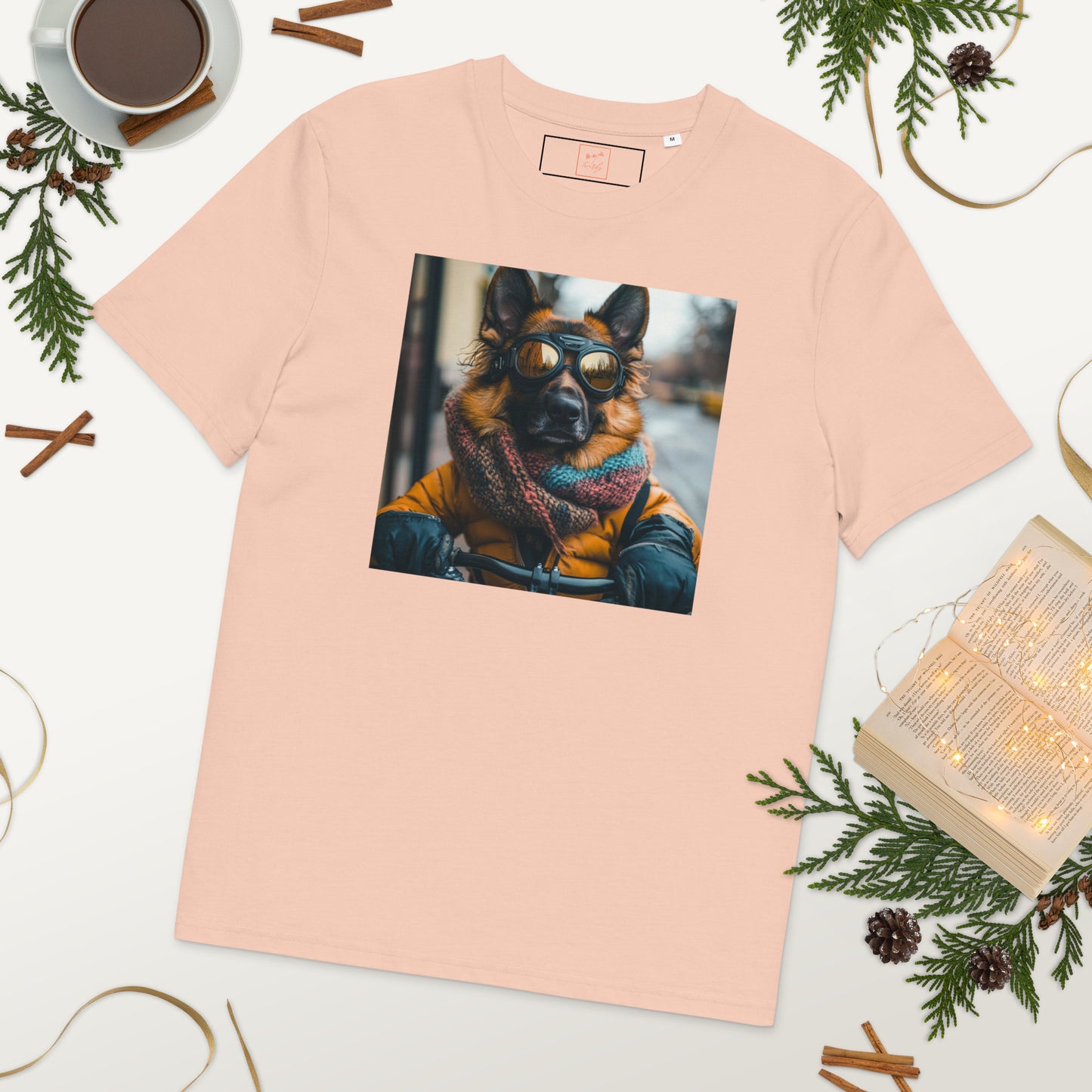 Unisex organic cotton t-shirt swanky German shepherd