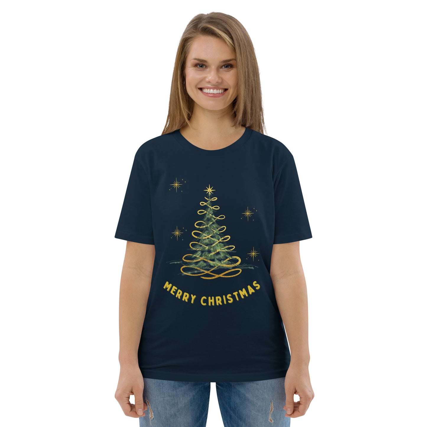 Unisex organic cotton t-shirt Christmas theme