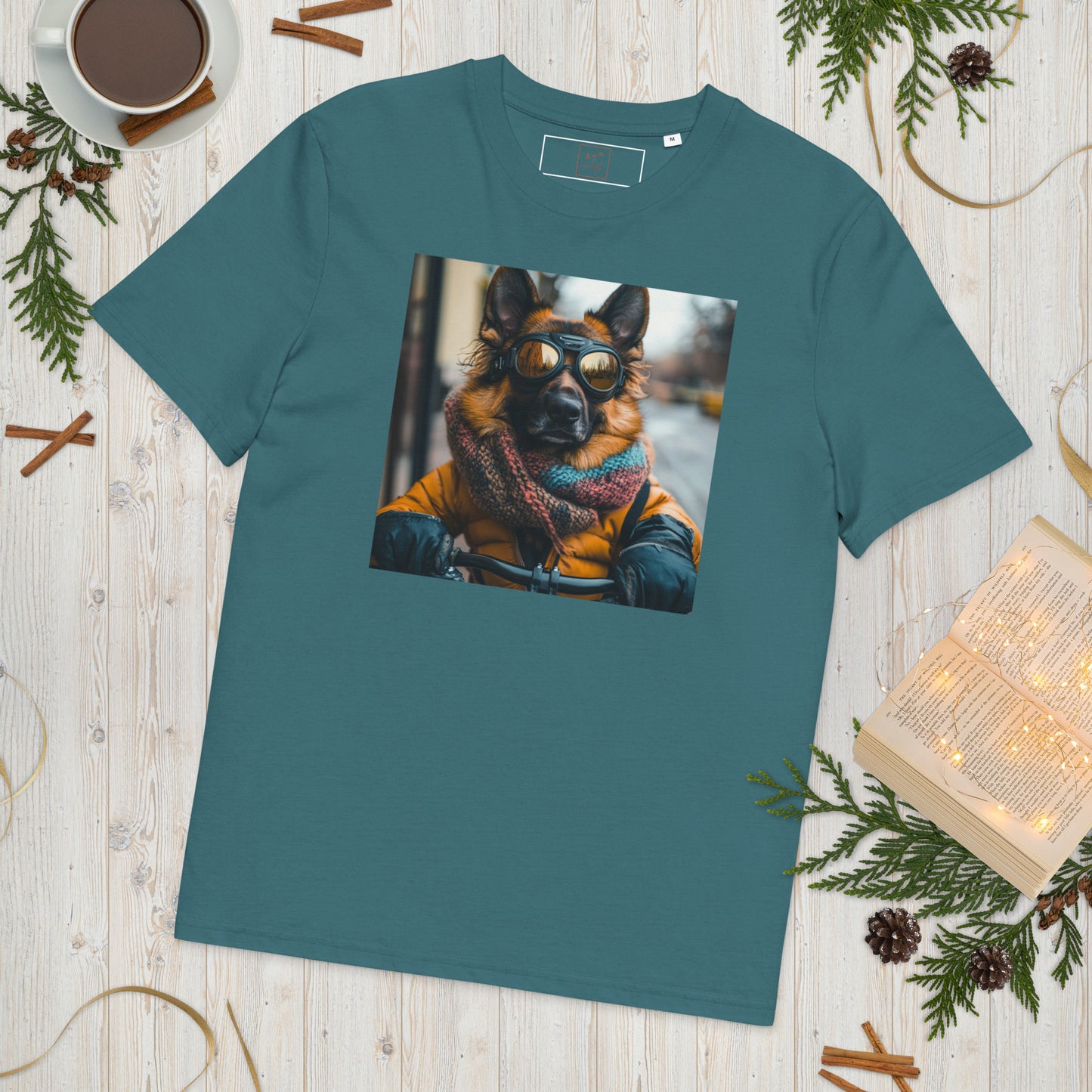 Unisex organic cotton t-shirt swanky German shepherd