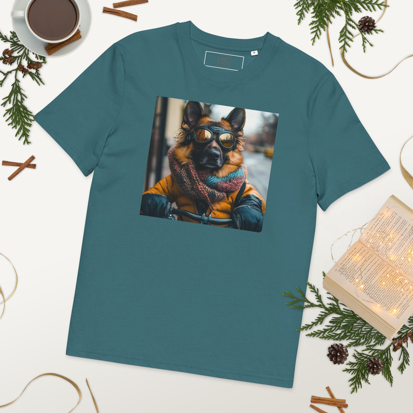 Unisex organic cotton t-shirt swanky German shepherd