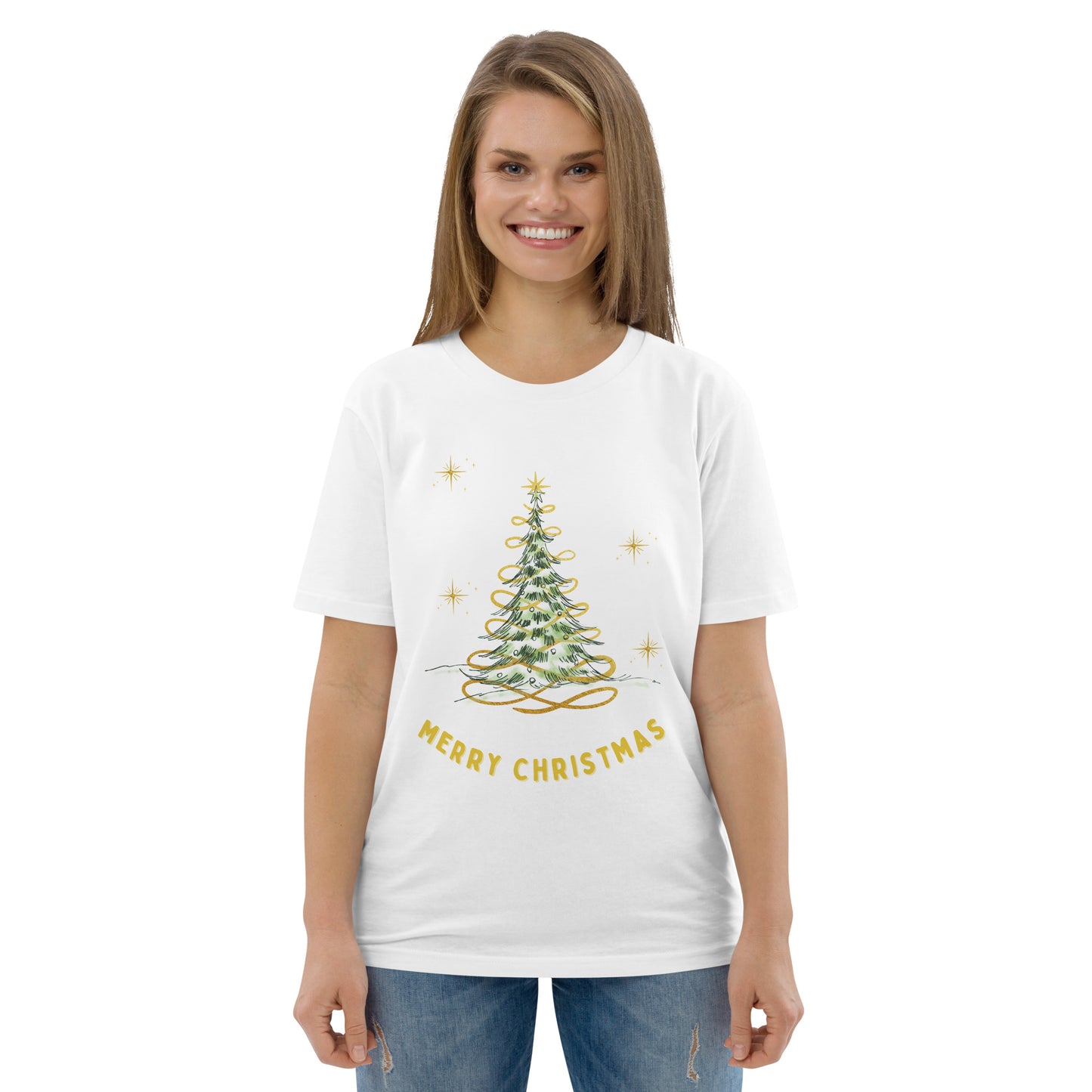 Unisex organic cotton t-shirt Christmas theme