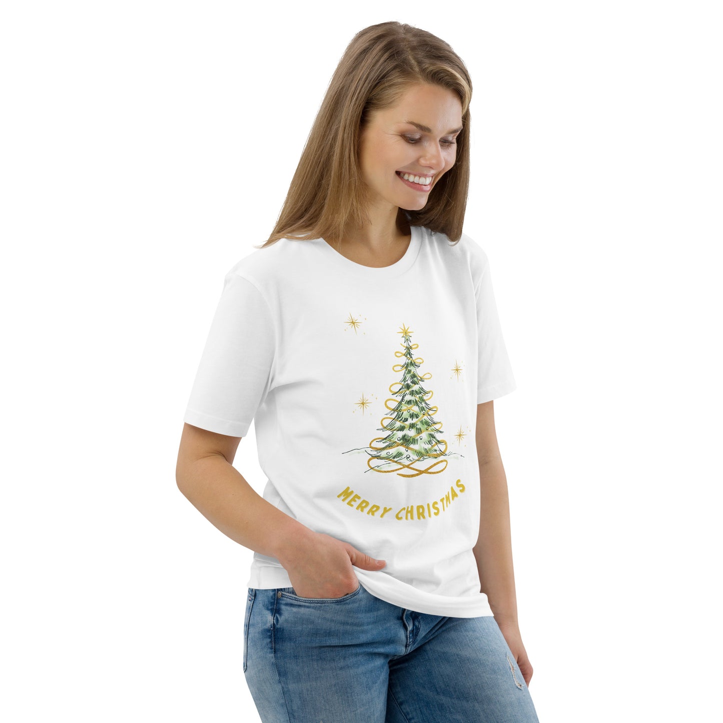 Unisex organic cotton t-shirt Christmas theme