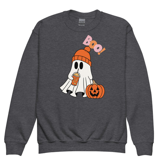 Youth Crewneck sweatshirt Cute Ghost