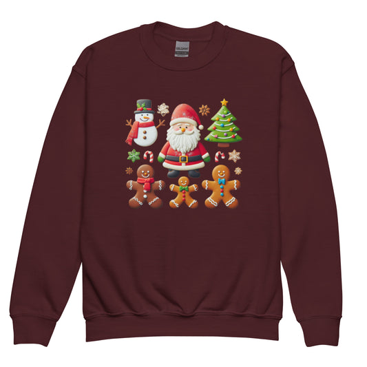 Youth crewneck sweatshirt Christmas Elements